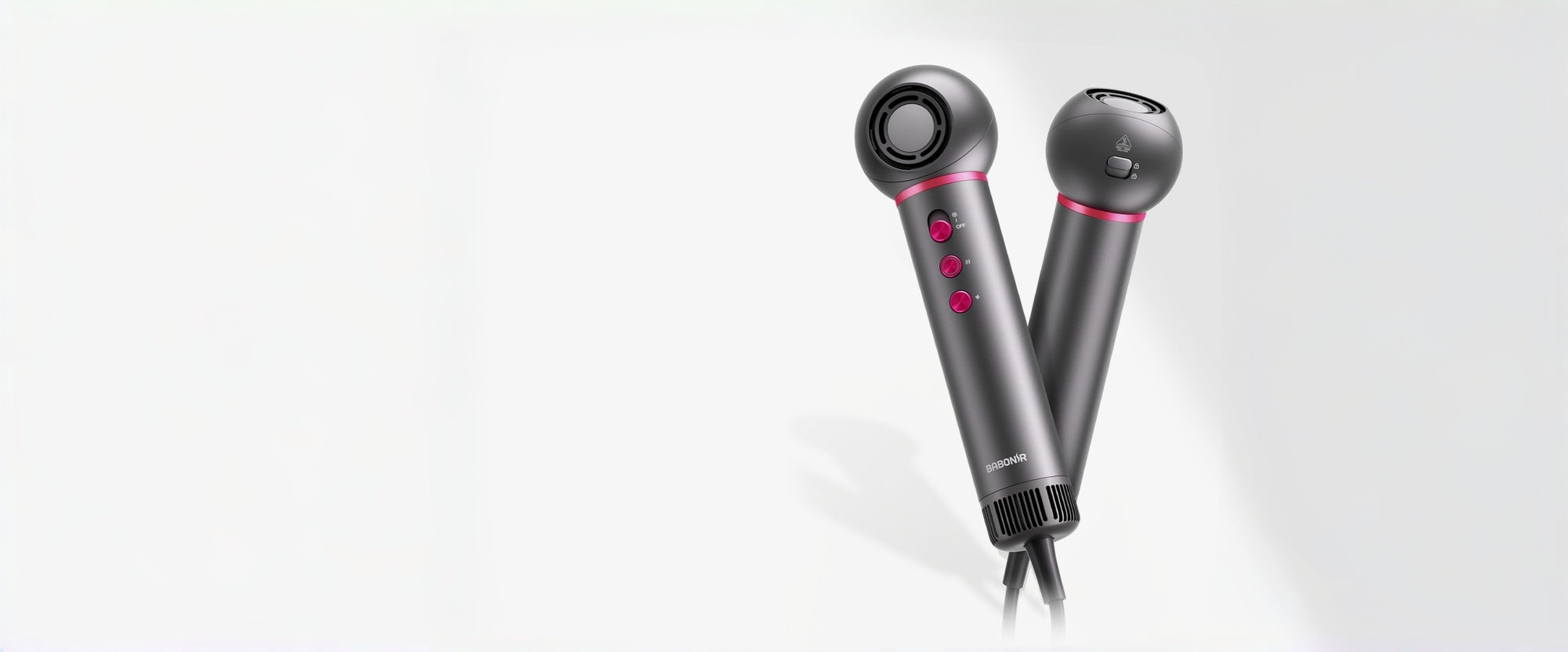 BABONIR BlowGo High Speed Hair Dryer in gray
