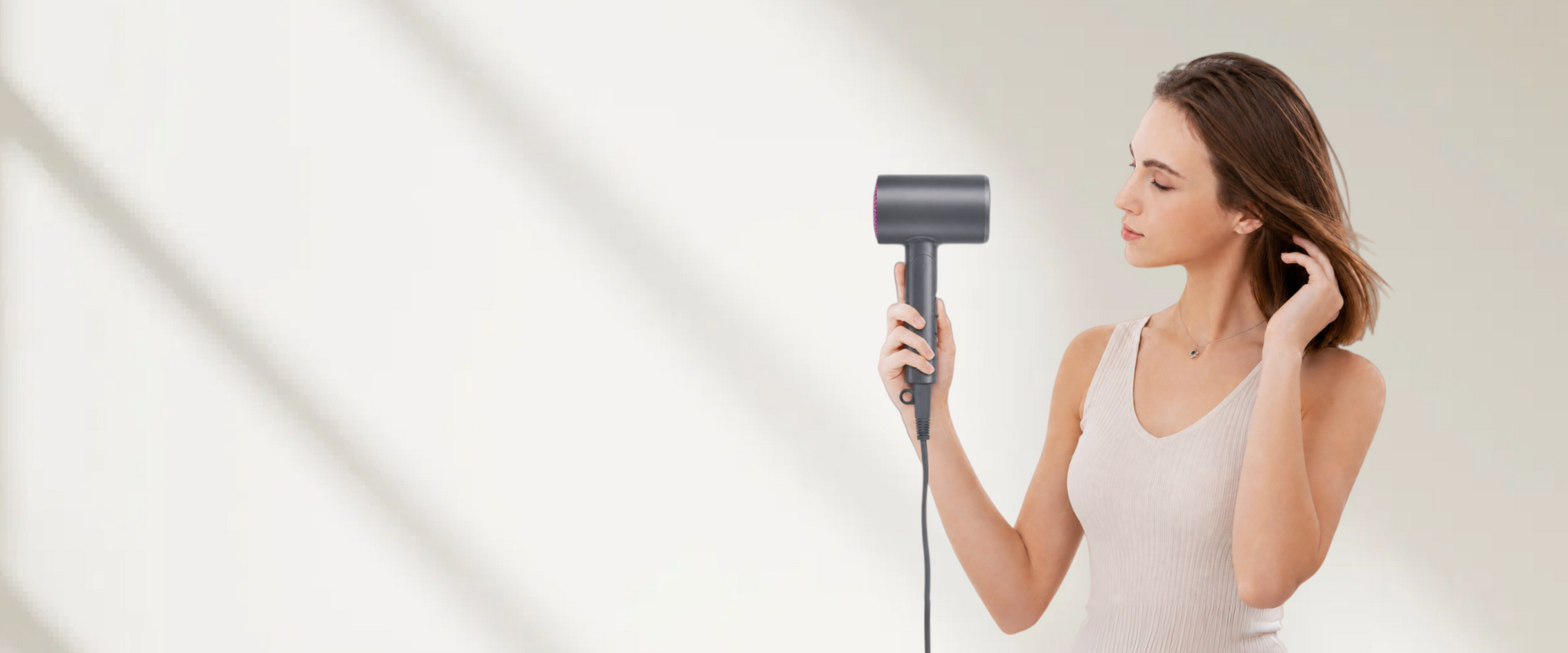 BABONIR FoldEase Compact Hair Dryer in gray